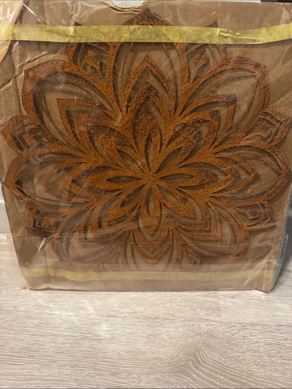 Rustic Bronzed Boho Mandala Wall Decor NEW 🏷️